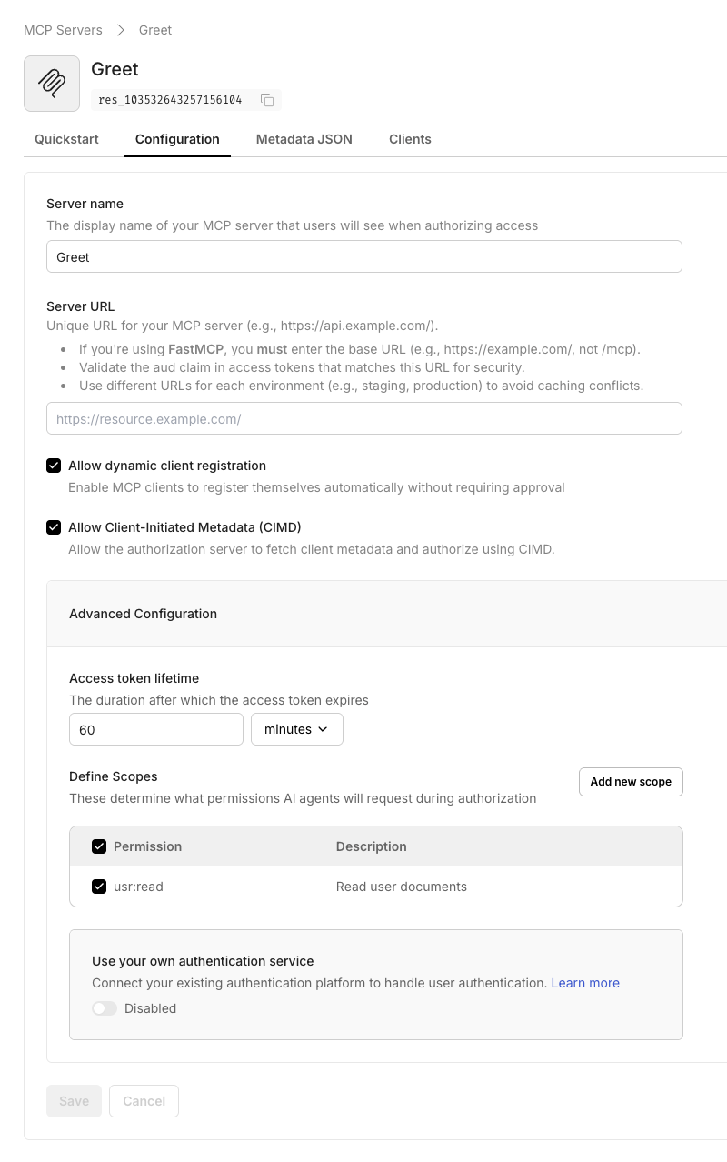 Greeting MCP Register